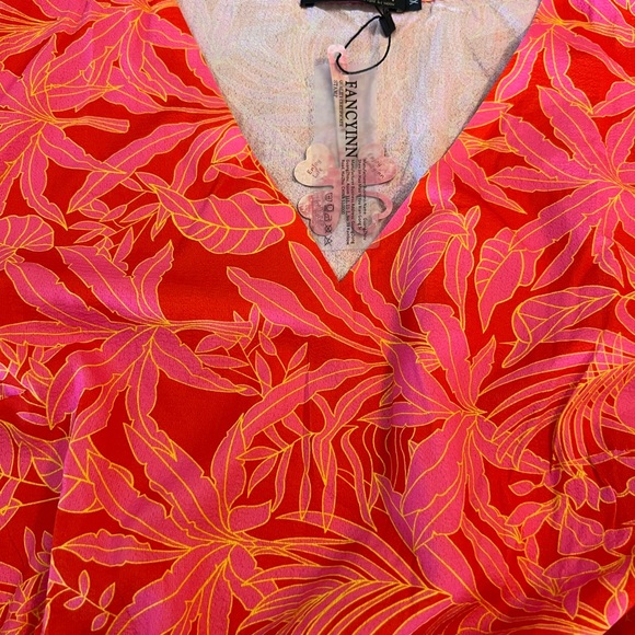 XL New Fancyinn Women’s Pink Orange Fall pockets Dress X Large Long Sleeve - Picture 12 of 15